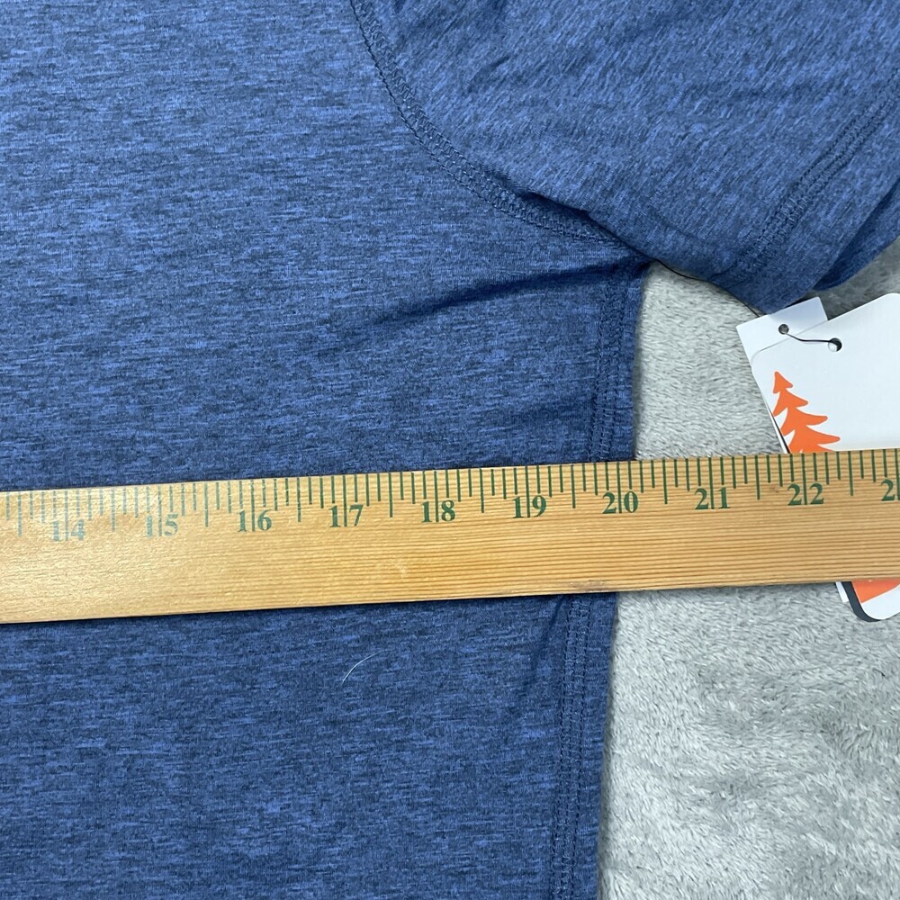 Bass Outdoor Men's M Microtech Perf SS Tee Blue H0857 - Picture 4 of 9